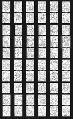 Children’s coloring book illustrations I created for commercial use, later published and sold on Amazon.